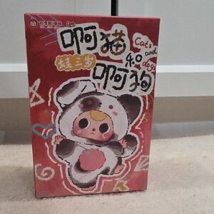 Authentic Baby Three Cats and Dogs Plush Sealed Blind Box.